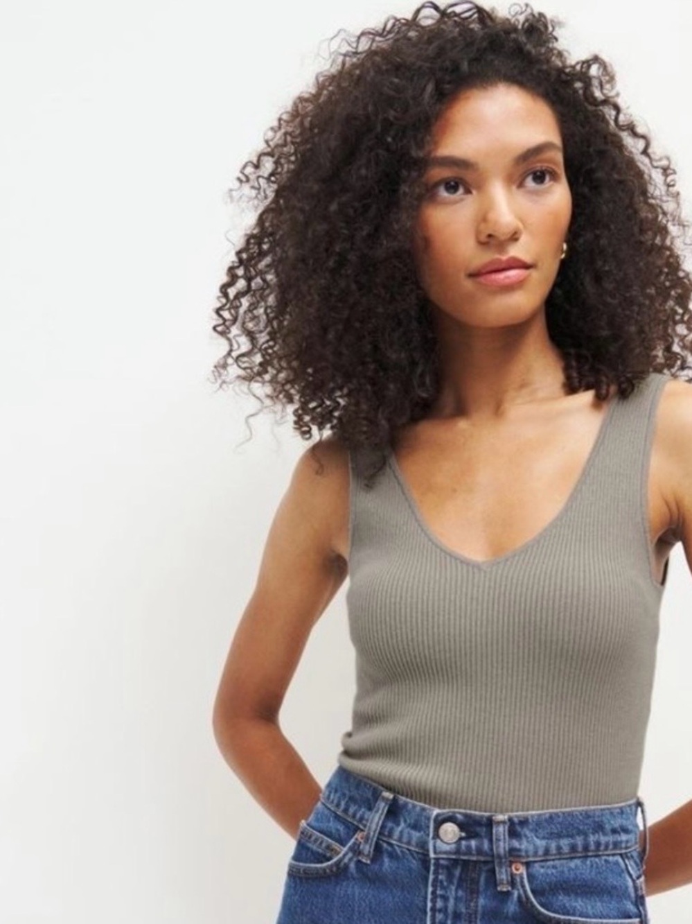 NWOT Reformation Ran Cotton Sweater Tank